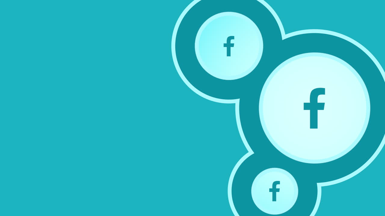 Facebook icons pattern on network background