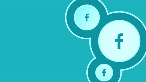 patrón de iconos de facebook en el fondo de la red