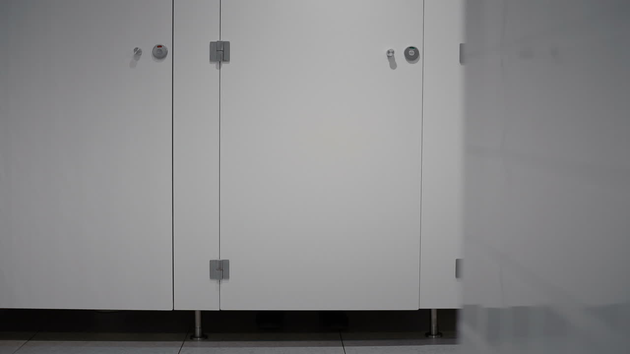 Toilet stall in a public restroom