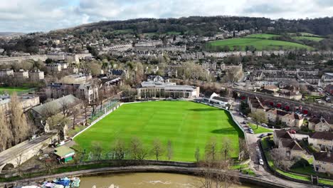 bath cricket club ground uk drone,aerial