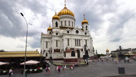 fotografía aérea de bajo ángulo de la catedral de cristo salvador en moscú, rusia