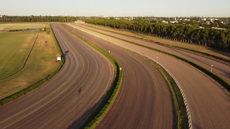 empty racecourse of san isidro, buenos aires in argentina
