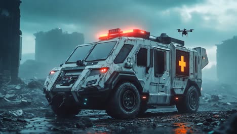 post-apocalyptic emergency response vehicle
