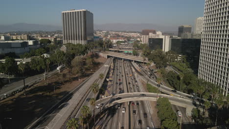 los angeles freeways in downtown