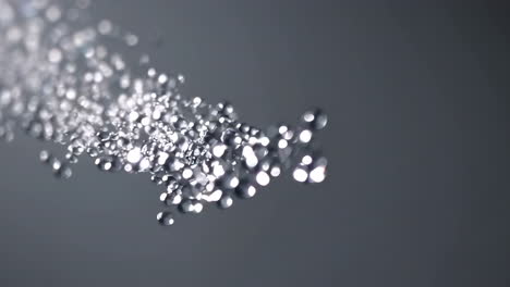 water droplets in motion
