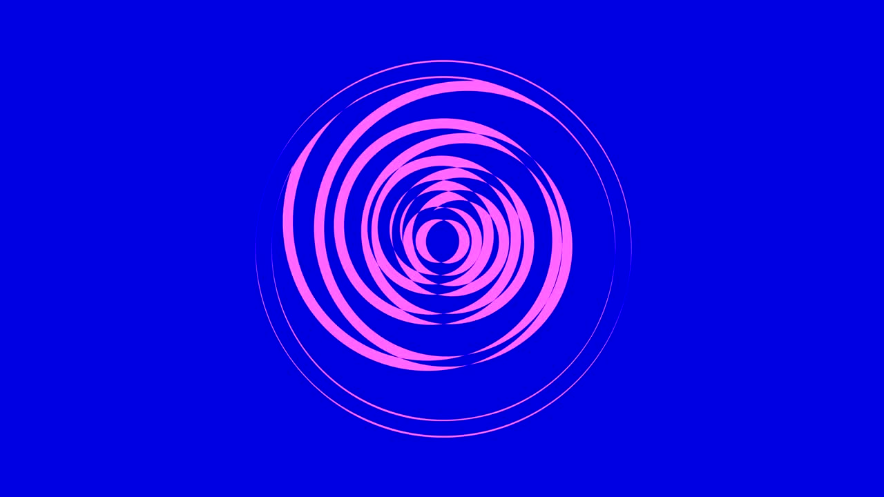 4k 비디오 모델 스트로보스코픽 및 최면 효과, 16:9 비디오 형식