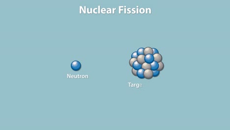 visual sequence of nuclear fission reaction