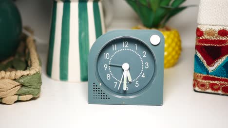 stylish alarm clock with decorative accents