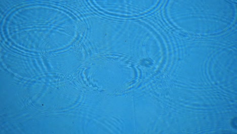 raindrops on water