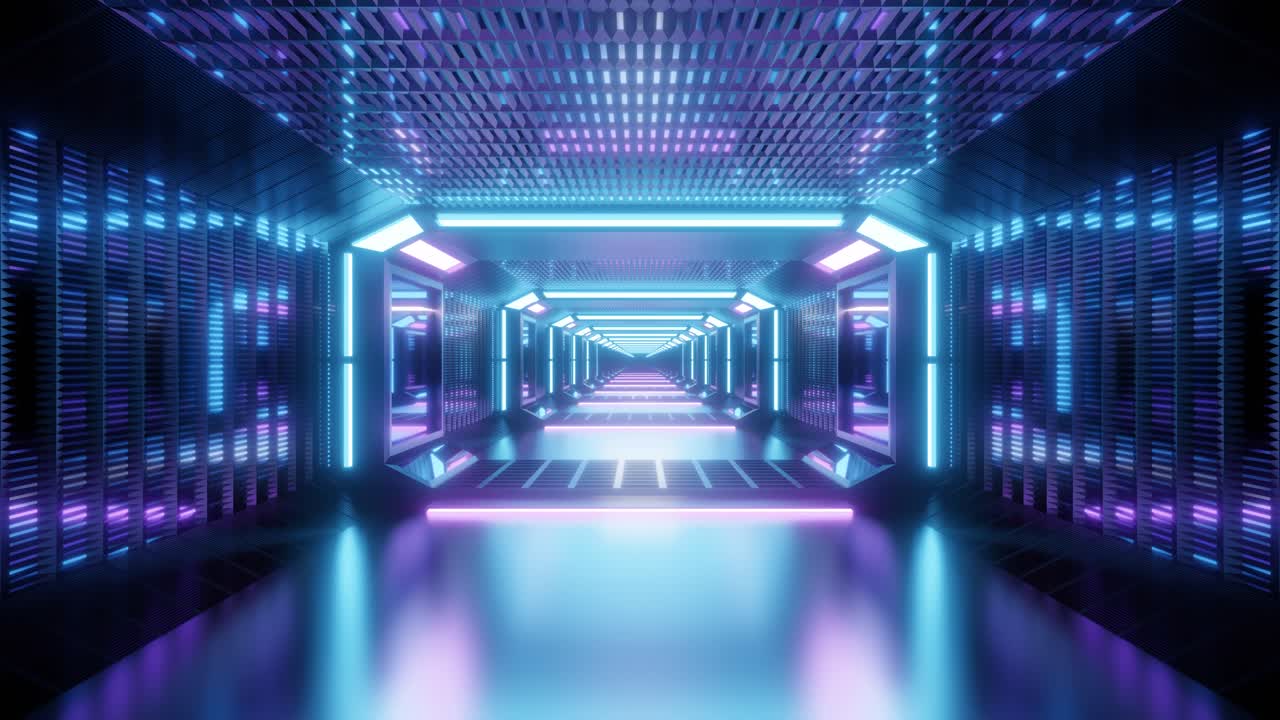 파란 터널은 4k와 60fps의 반사입니다.