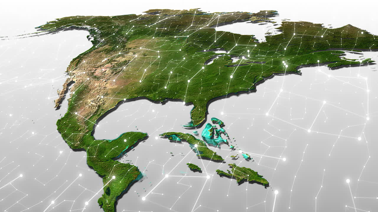 North America Network Map