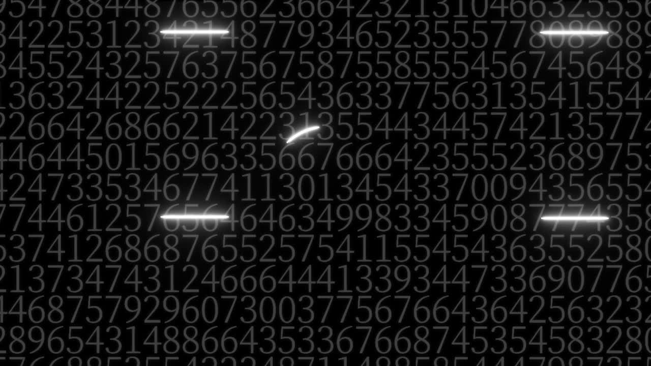 número aleatorio card de finalización pantalla de finalización gráficos de movimiento