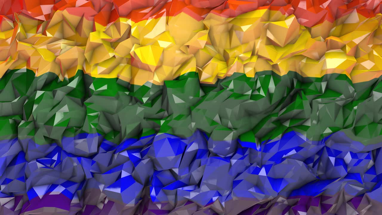 Sfondo grafico Orgoglio LGBT Gay Lesbico Mardi Gras LGBTQIA rendering 3D