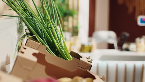 vendor placing veggies on store shelves