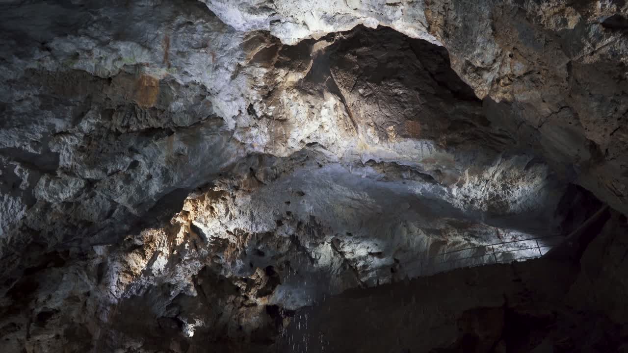 Demanovska Cave Of Liberty In Low Tatras Slovakia With Stalactites Stalagmites And Underground Waterfall Lake Most Visited Cave In Slovakia Natural Limestone Formations Captured In Cinematic 4K