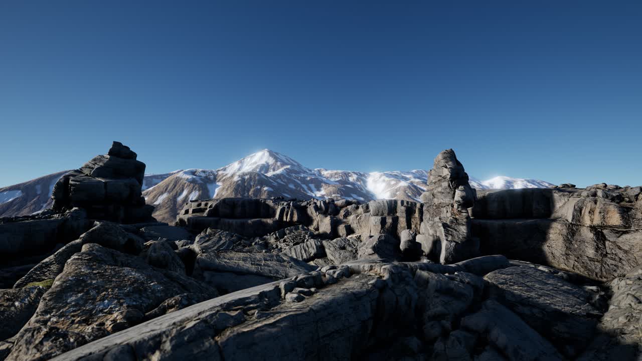 알프스 산맥 의 바위 와 돌