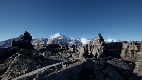 rocas y piedras en las montañas de los alpes