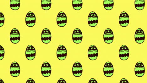 cute easter egg pattern animation 4k