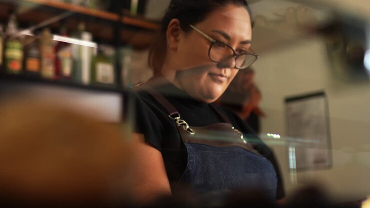 Women working in a cafeteria