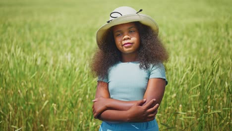 girl in wheat field