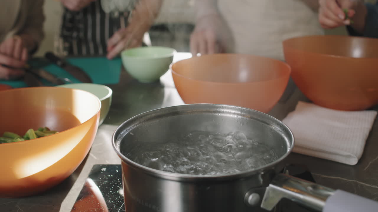 Water Boiling In Pot