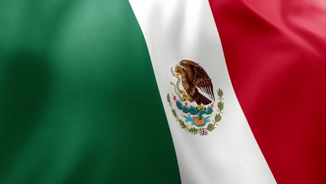 realistic waving flag of mexico, green, white, red stripes, coat of arms (eagle, serpent, cactus). north american nation, mexico city, patriotism