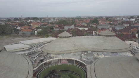 aerial view of a unique shopping mall in bali