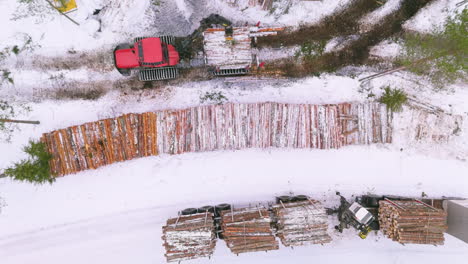 Forwarder-with-grapple-arm-moves-and-stacks-harvested-logs