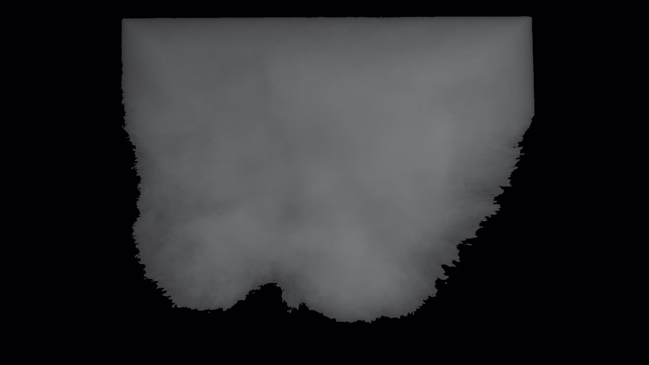 Torn Gray Paper on Black Background