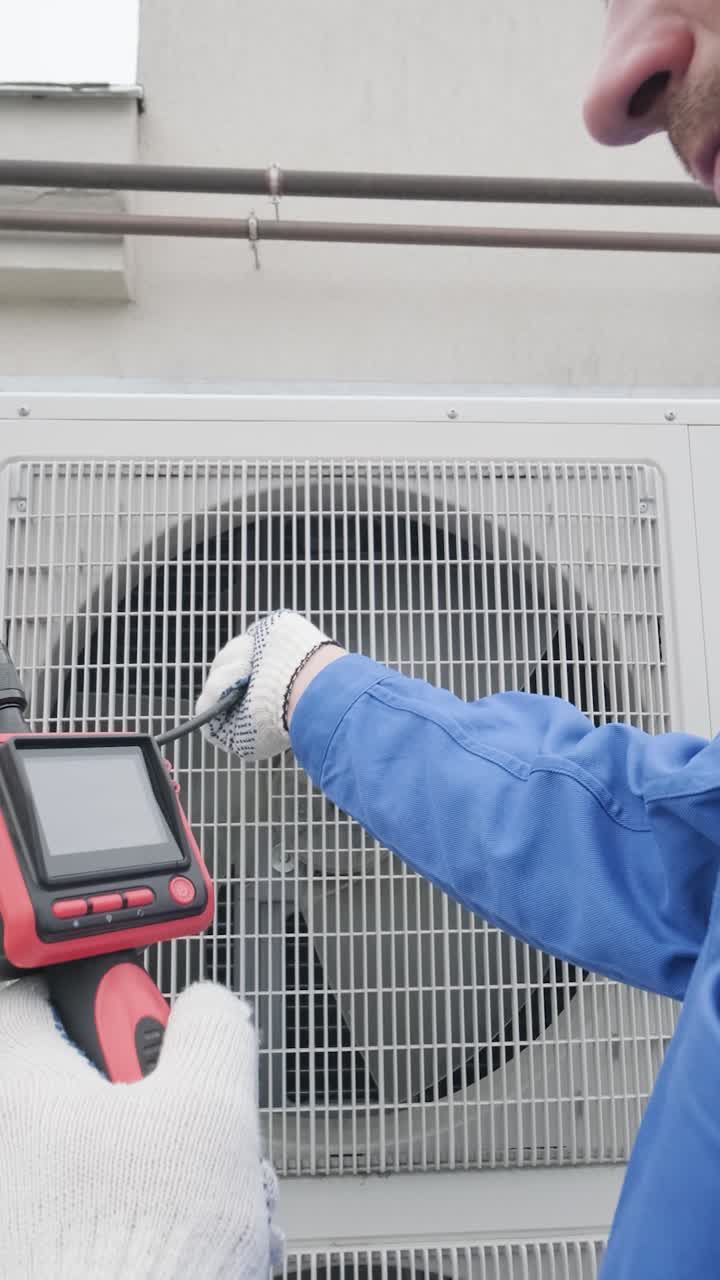 HVAC System Inspection with Endoscope