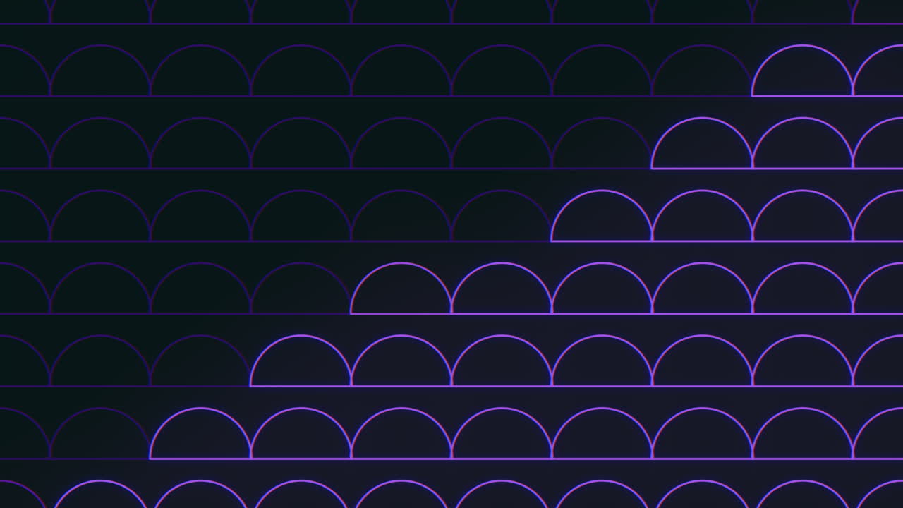 Elegant black and purple geometric pattern with curved lines