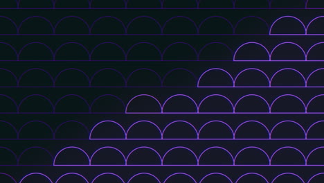 elegant black and purple geometric pattern with curved lines