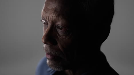 very old african american man