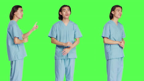 nurse nodding on camera and saying yes