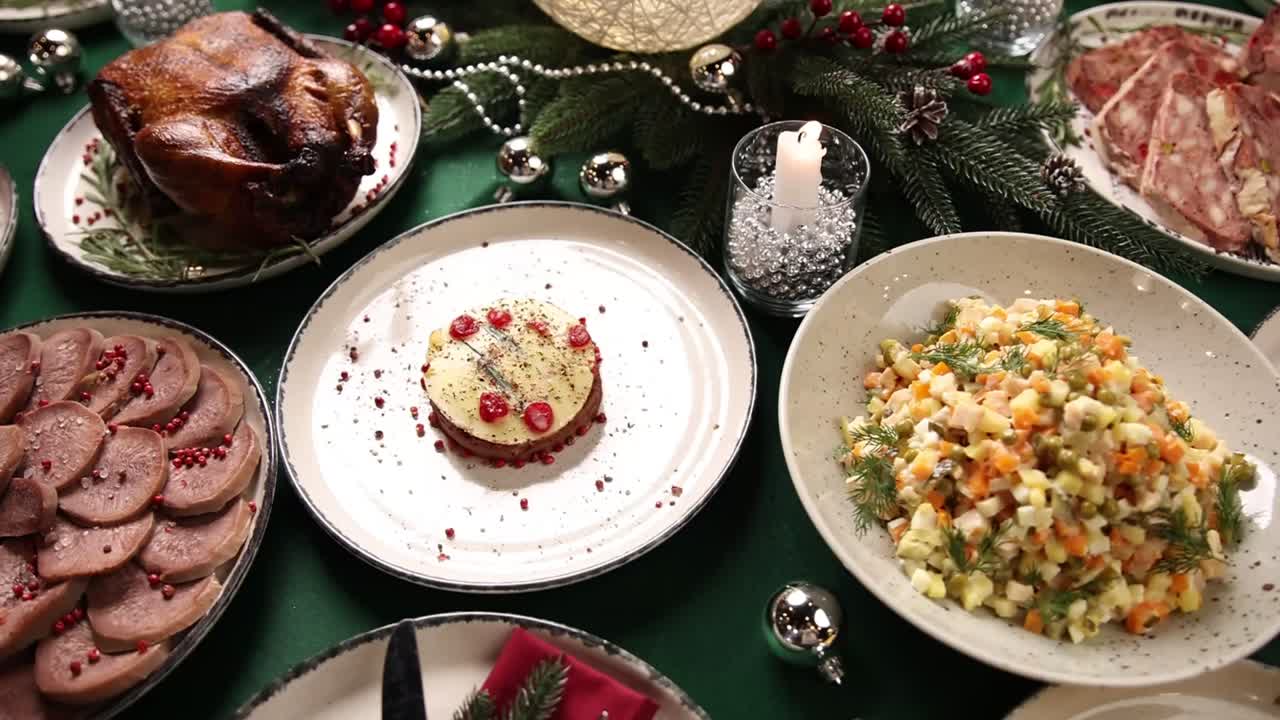 Kerstdiner tafel
