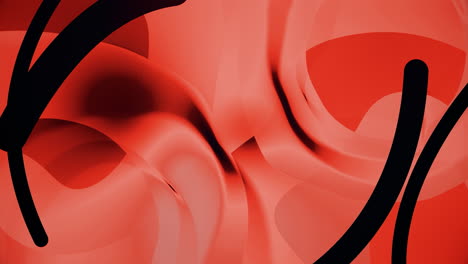 abstract red and black wavy background