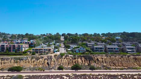 arial shot of delmar coastline