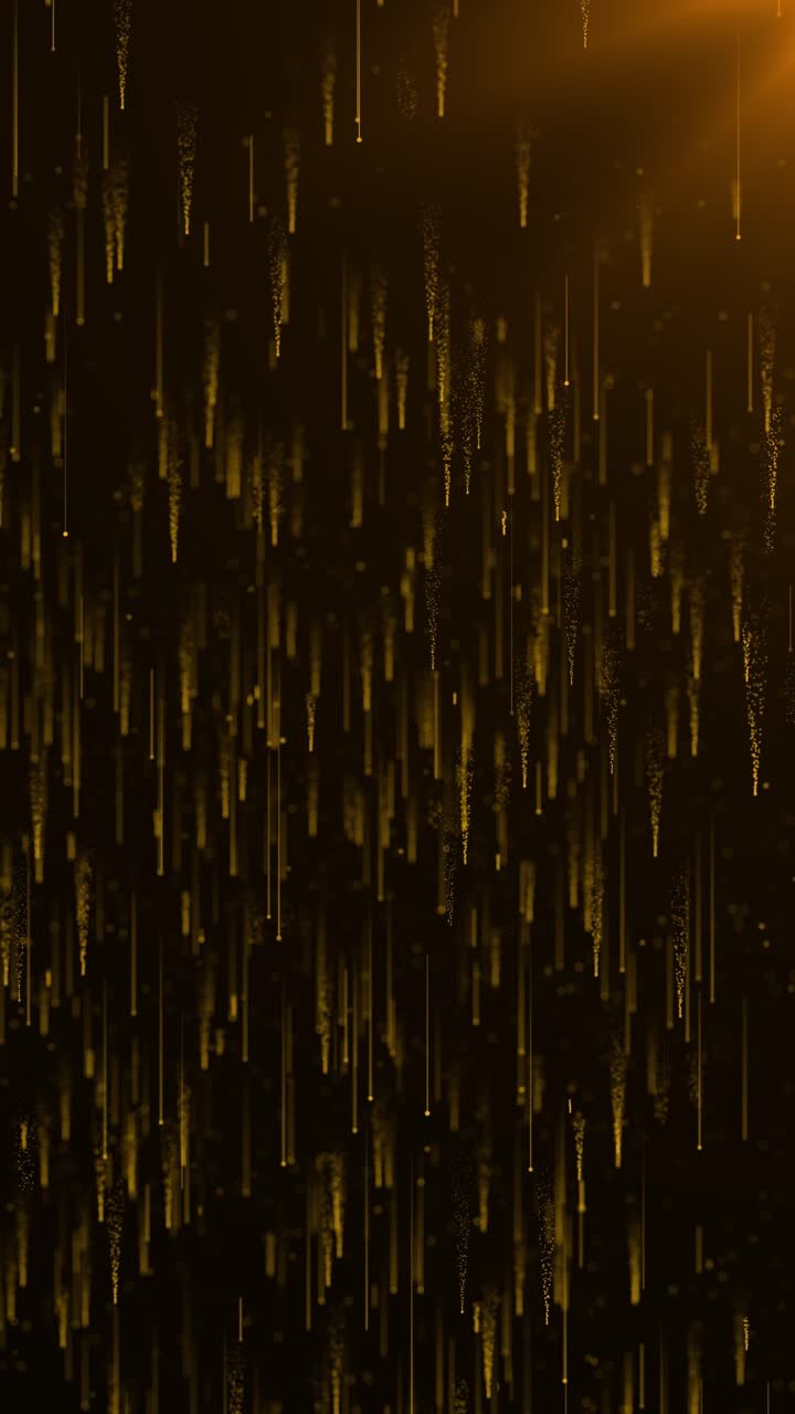 Golden star shimmering glittering particles bokeh new year christmas 2025 2026 background event