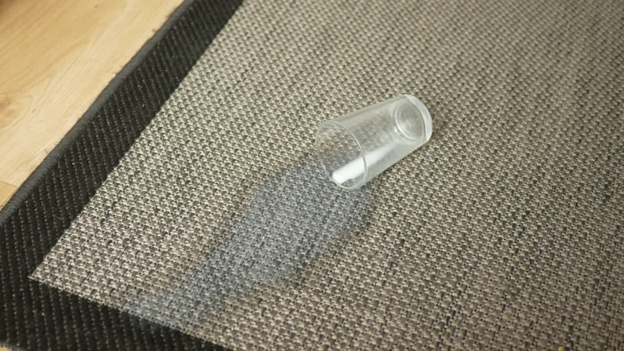 bebida derramada en la alfombra