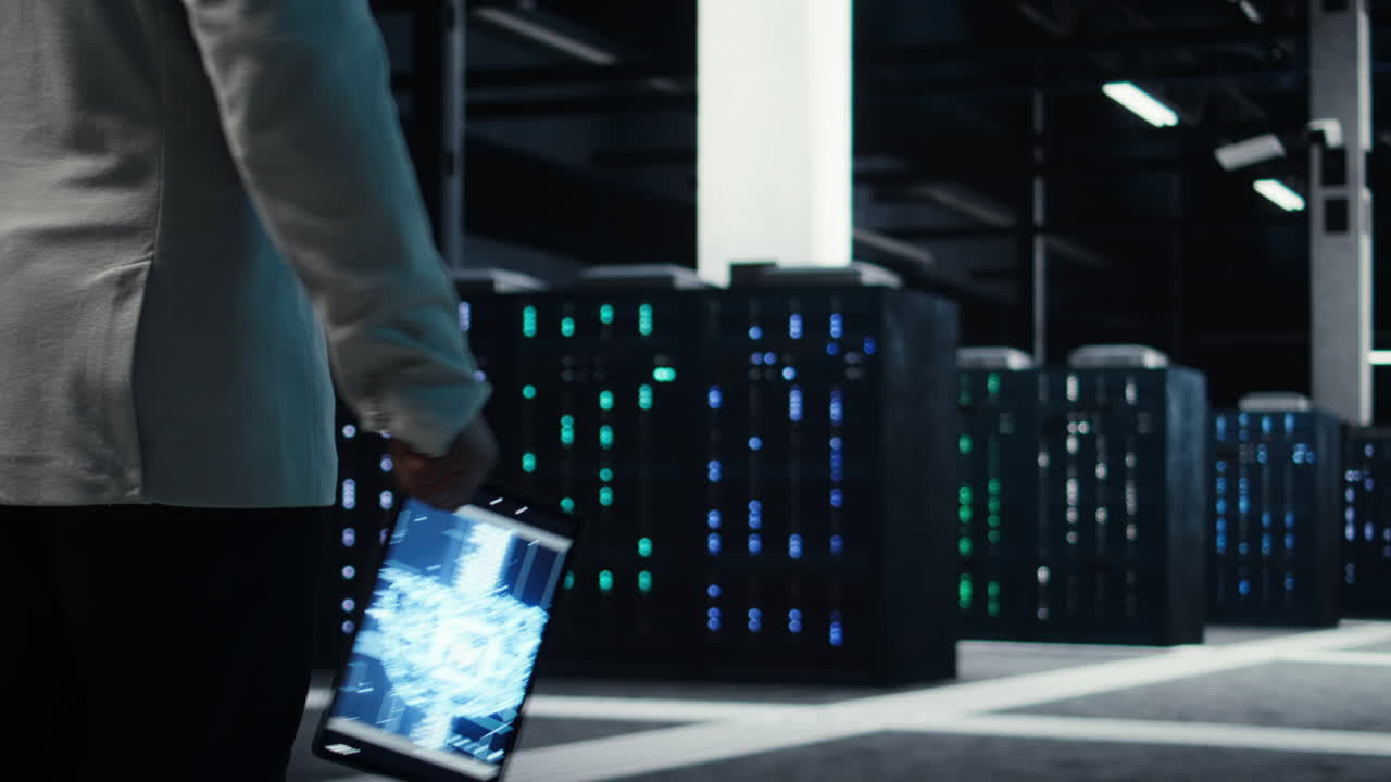 Vertical video Programmer in data center using artificial intelligence tech on tablet