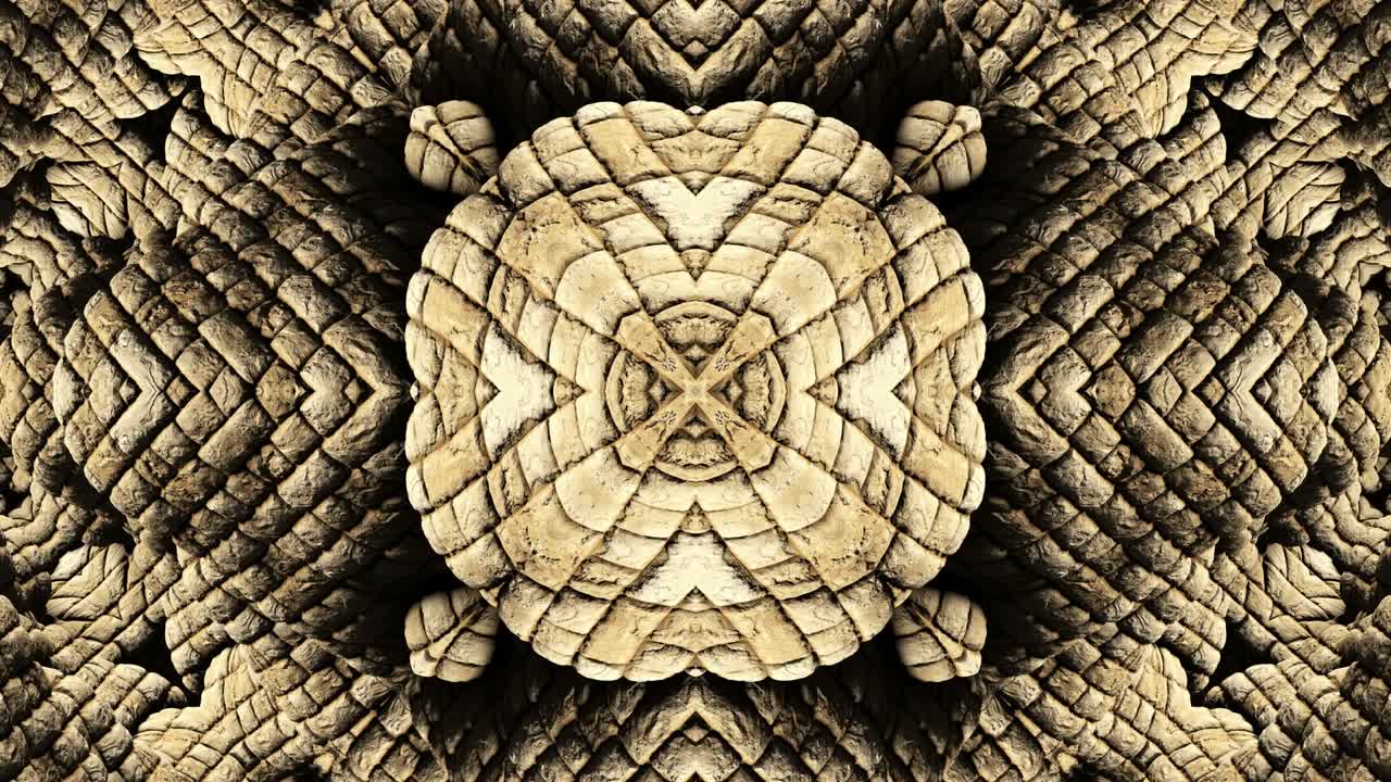 3d петлевая каменная текстура абстрактный декоративный фон. гипнотический орнаментированный калейдоскоп.