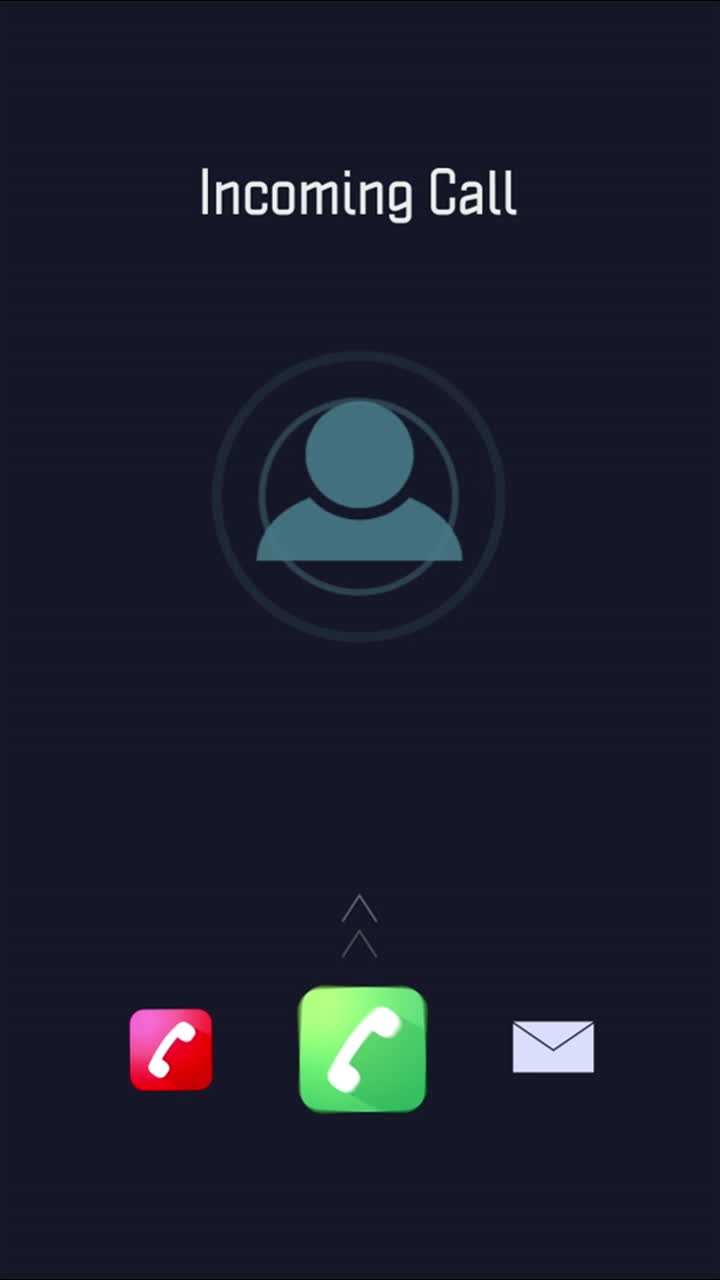 llamada entrante, pantalla del teléfono