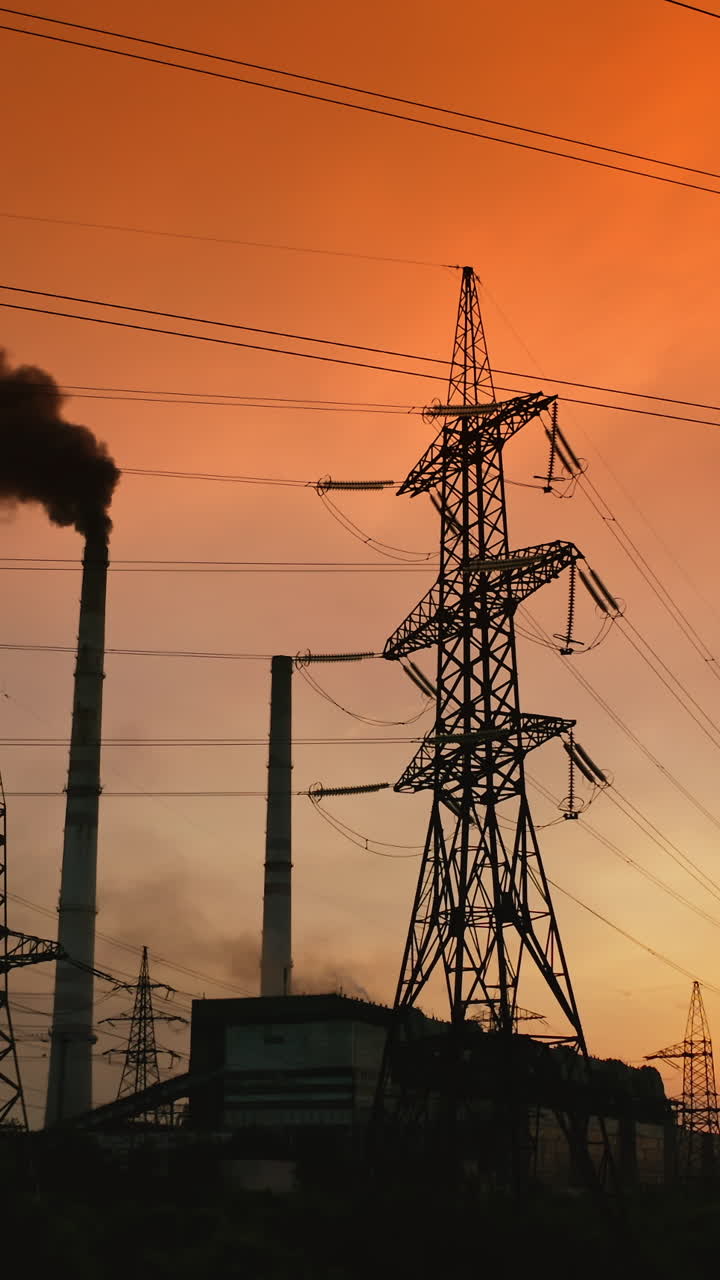 central eléctrica de alta tensión