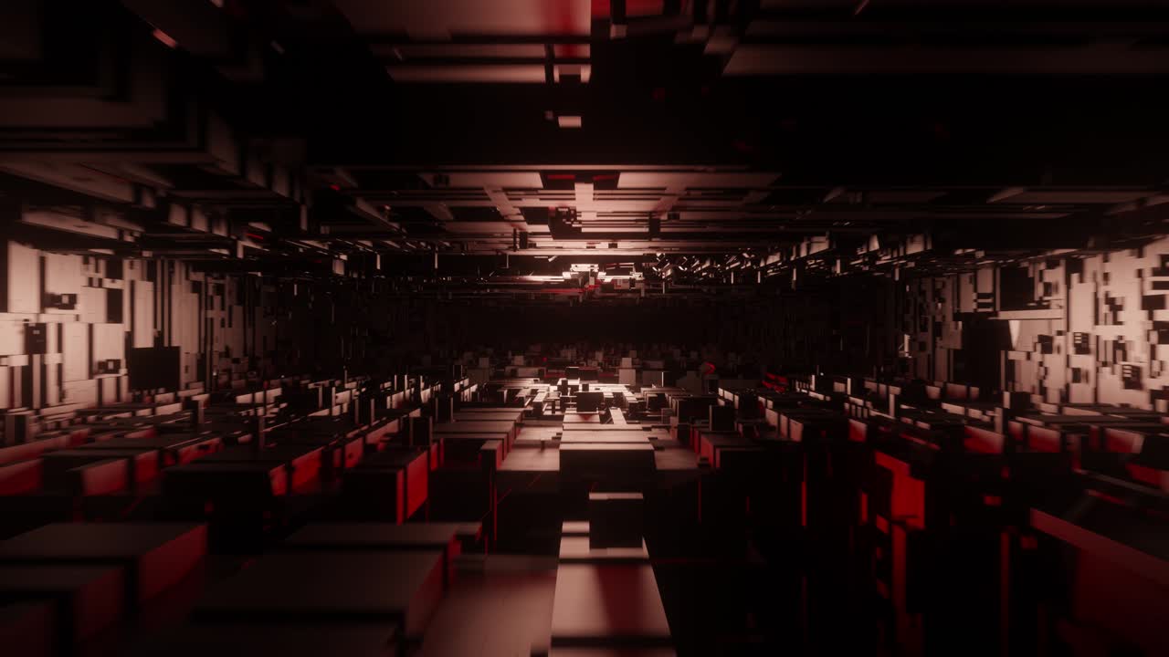 어두운 미래 인공두뇌 터널