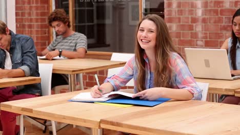 Studenten-Sitzen-Im-Klassenzimmer-Und-Lernen