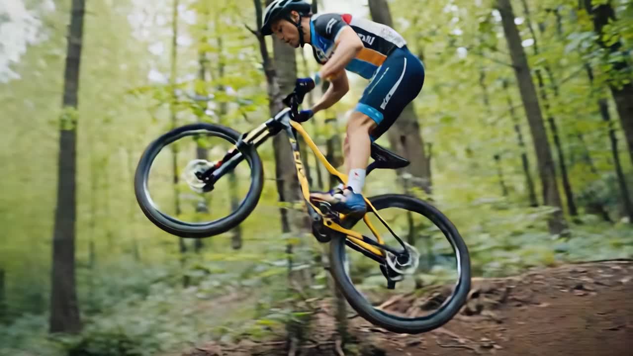 Mountain Biking in the Woods