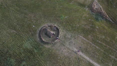 above view of the oldest church in iceland - grafarkirkja turf church