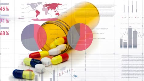 Animación-Del-Procesamiento-De-Datos-Sobre-Pastillas-Y-Medicamentos.