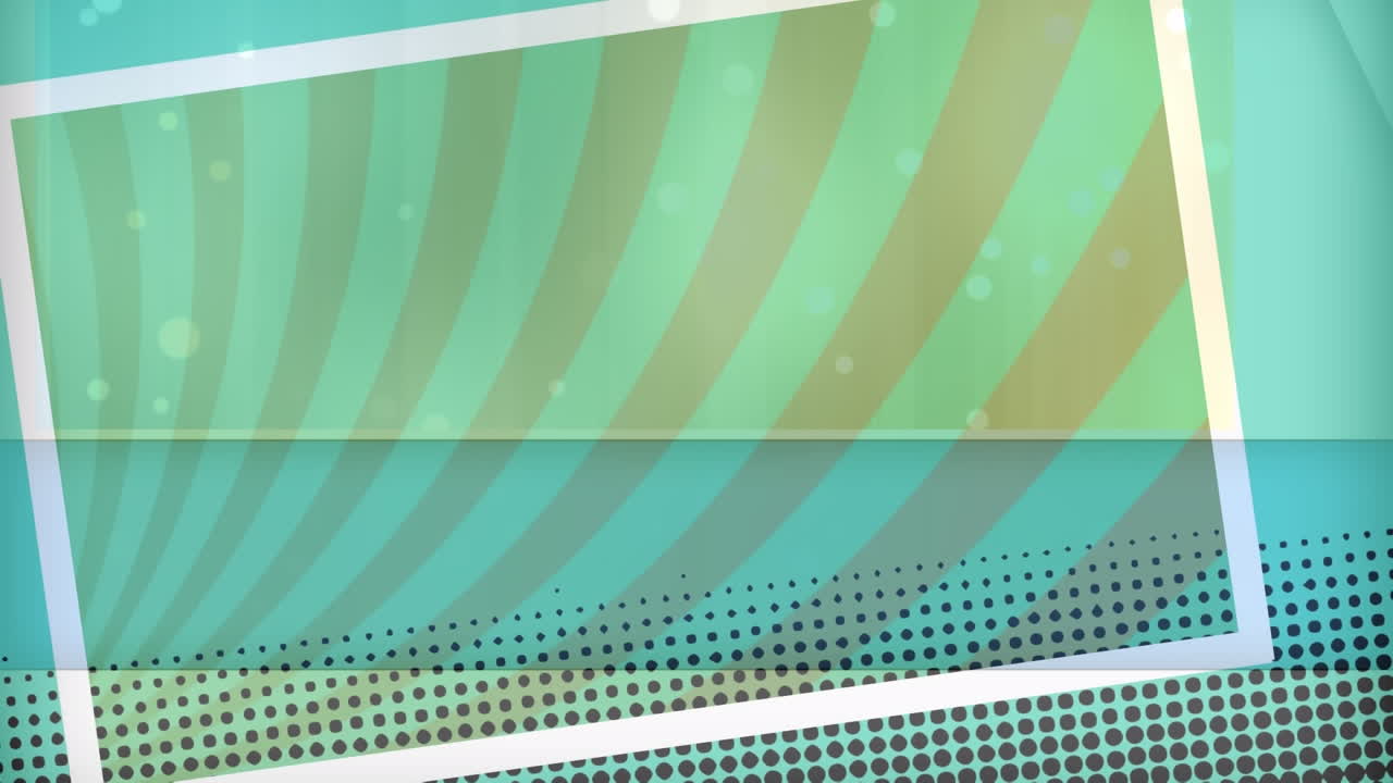 animación digital del banner con espacio de copia contra un fondo radial verde