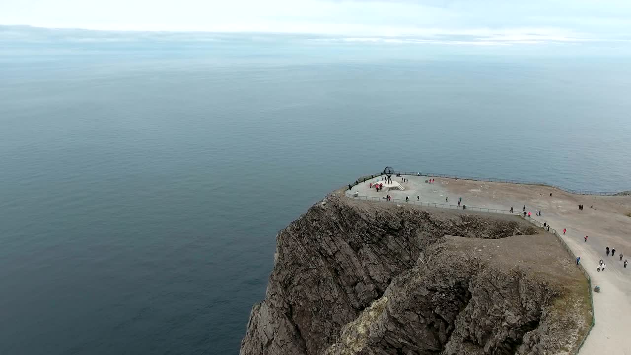 노르웨이 북부의 북쪽 케이프 (nordkapp).